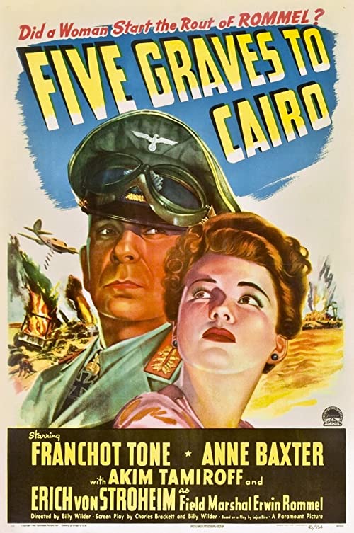 دانلود فیلم Five Graves to Cairo 1943