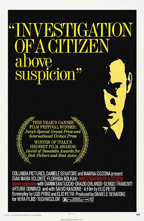 دانلود فیلم Investigation of a Citizen Above Suspicion 1970