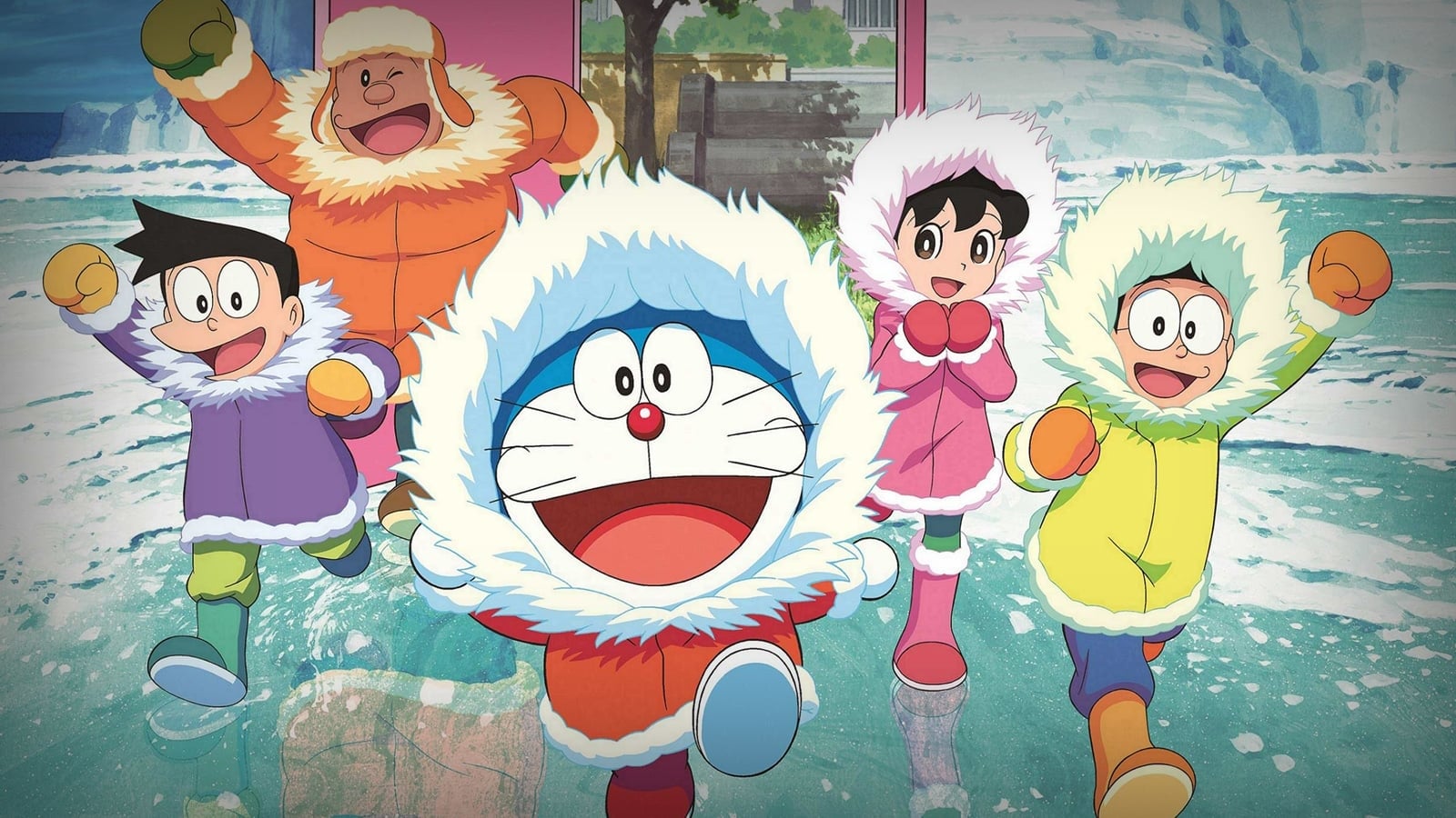 دانلود انیمه Doraemon: Great Adventure in the Antarctic Kachi Kochi 2017